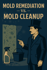 Difference in Mold Remediation and Mold Cleanup