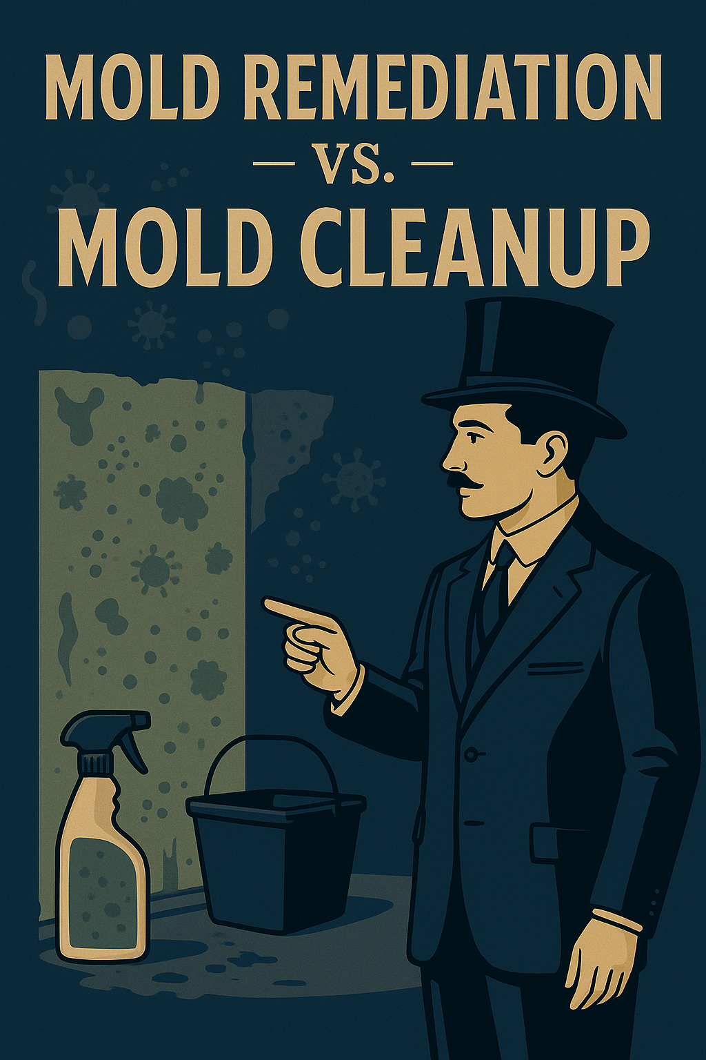 Difference in Mold Remediation and Mold Cleanup